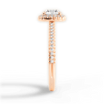 Jenny Round Cut Lab Grown Diamond 18Kt Rose Gold Engagement Ring - View 2
