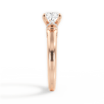 Florence Cushion Cut Lab Grown Diamond 18Kt Rose Gold Engagement Ring - View 4