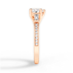 Katie Heart Cut Lab Grown Diamond 18Kt Rose Gold Engagement Ring - View 2