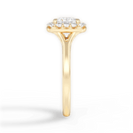 Geneva Princess Cut Lab Grown Diamond 18Kt Yellow Gold Engagement Ring - View 4