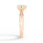 Claudia Heart Cut Lab Grown Diamond 18Kt Rose Gold Engagement Ring - View 4