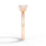 Brenda Princess Cut Lab Grown Diamond 18Kt Rose Gold Engagement Ring - View 4