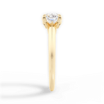 Diana Asscher Cut Lab Grown Diamond 18Kt Yellow Gold Engagement Ring - View 2