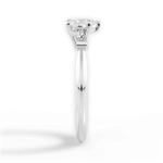Emily Heart Cut Lab Grown Diamond 18Kt White Gold Engagement Ring - View 4