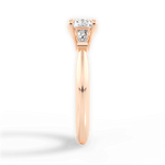 Emily Cushion Cut Lab Grown Diamond 18Kt Rose Gold Engagement Ring - View 4