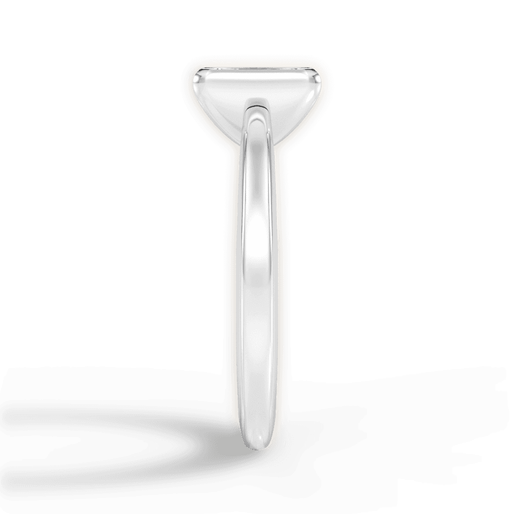 Bridget Emerald Cut Lab Grown Diamond 18Kt White Gold Engagement Ring - View 3