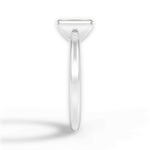 Bridget Emerald Cut Lab Grown Diamond 18Kt White Gold Engagement Ring - View 3