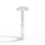 Kathleen Heart Cut Lab Grown Diamond Platinum Engagement Ring - View 2