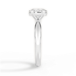 Anastasia Oval Cut Lab Grown Diamond 18Kt White Gold Engagement Ring - View 3