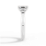 Emily Emerald Cut Lab Grown Diamond 14Kt White Gold Engagement Ring - View 4