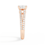 Kendra Princess Cut Lab Grown Diamond 18Kt Rose Gold Engagement Ring - View 4