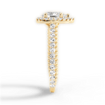 Kim Pear Cut Lab Grown Diamond 18Kt Yellow Gold Engagement Ring - View 2