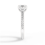 Gilda Asscher Cut Lab Grown Diamond 14Kt White Gold Engagement Ring - View 4