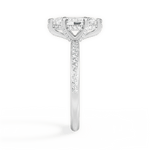 Janice Marquise Cut Lab Grown Diamond 18Kt White Gold Engagement Ring - View 4