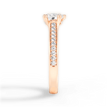 Deborah Heart Cut Lab Grown Diamond 18Kt Rose Gold Engagement Ring - View 2