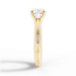 Dorothy Cushion Cut Lab Grown Diamond 18Kt Yellow Gold Engagement Ring - View 3