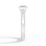 Bridget Cushion Cut Lab Grown Diamond Platinum Engagement Ring - View 4