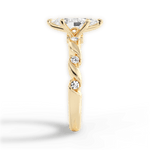 Emma Marquise Cut Lab Grown Diamond 18Kt Yellow Gold Engagement Ring - View 2