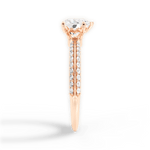Gail Heart Cut Lab Grown Diamond 18Kt Rose Gold Engagement Ring - View 3