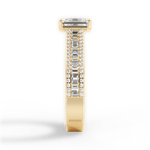 Lynn Emerald Cut Lab Grown Diamond 18Kt Yellow Gold Engagement Ring - View 3