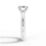 Dorothy Radiant Cut Lab Grown Diamond 18Kt White Gold Engagement Ring - View 3