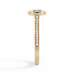 Deanna Round Cut Lab Grown Diamond 18Kt Yellow Gold Engagement Ring - View 4