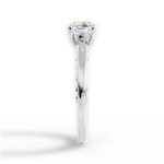 Annette Asscher Cut Lab Grown Diamond 18Kt White Gold Engagement Ring - View 4