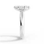 Camila Marquise Cut Lab Grown Diamond Platinum Engagement Ring - View 2