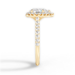 Leah Pear Cut Lab Grown Diamond 18Kt Yellow Gold Engagement Ring - View 2