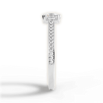 Denise Asscher Cut Lab Grown Diamond 18Kt White Gold Engagement Ring - View 4