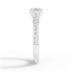 Frances Asscher Cut Lab Grown Diamond Platinum Engagement Ring - View 3
