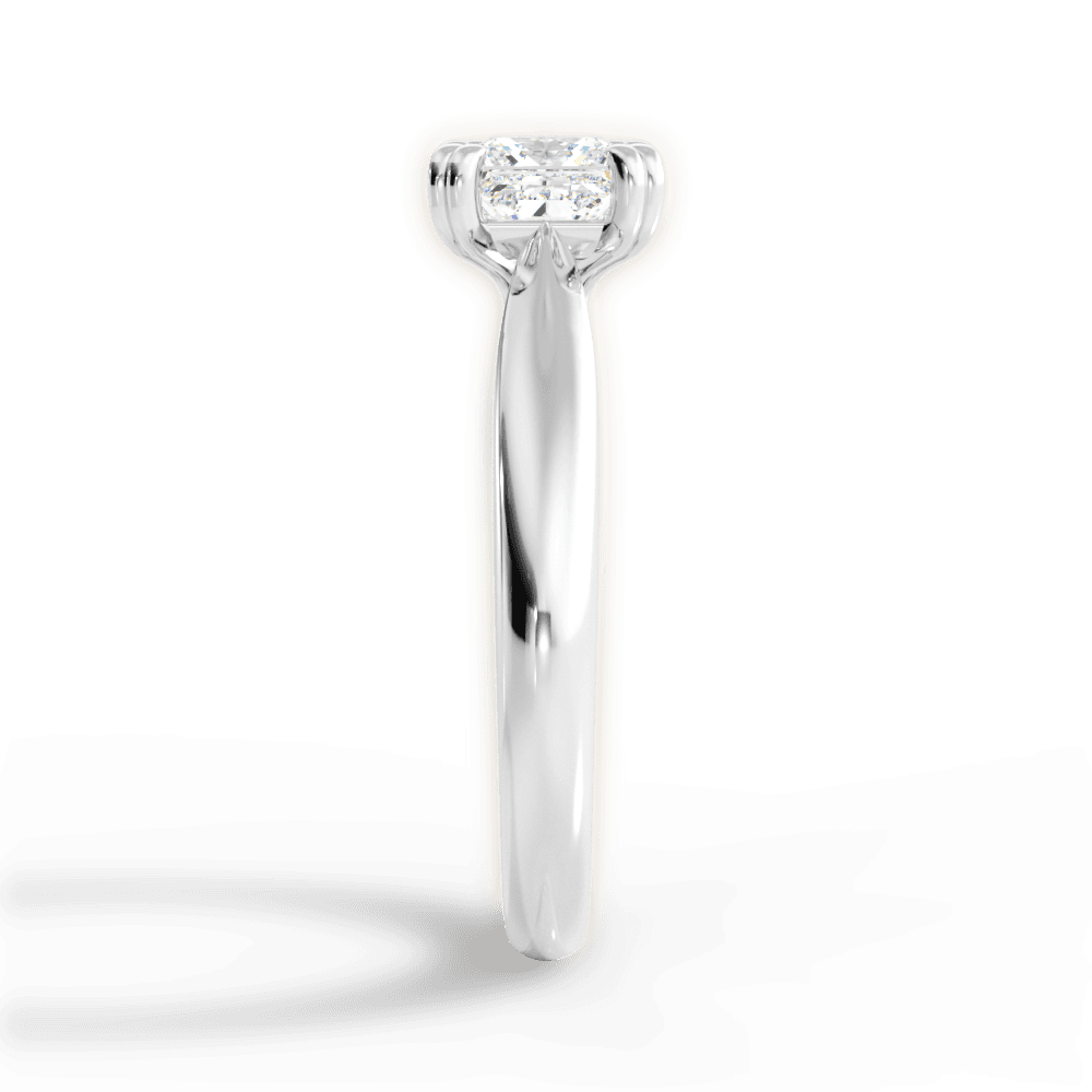 Camila Princess Cut Lab Grown Diamond 14Kt White Gold Engagement Ring - View 4