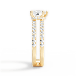 Christie Heart Cut Lab Grown Diamond 18Kt Yellow Gold Engagement Ring - View 3