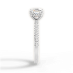 Helen Asscher Cut Lab Grown Diamond 18Kt White Gold Engagement Ring - View 4