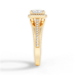 Lillian Princess Cut Lab Grown Diamond 18Kt Yellow Gold Engagement Ring - View 3
