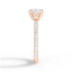 Madeline Princess Cut Lab Grown Diamond 18Kt Rose Gold Engagement Ring - View 4