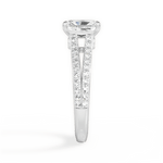 Kendra Radiant Cut Lab Grown Diamond 14Kt White Gold Engagement Ring - View 2