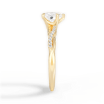 Charlotte Heart Cut Lab Grown Diamond 18Kt Yellow Gold Engagement Ring - View 3
