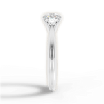 Dorothy Asscher Cut Lab Grown Diamond Platinum Engagement Ring - View 2