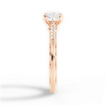 Christina Princess Cut Lab Grown Diamond 18Kt Rose Gold Engagement Ring - View 2
