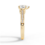 Elena Pear Cut Lab Grown Diamond 18Kt Yellow Gold Engagement Ring - View 2