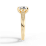 Carol Radiant Cut Lab Grown Diamond 18Kt Yellow Gold Engagement Ring - View 3