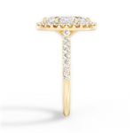 Leah Marquise Cut Lab Grown Diamond 18Kt Yellow Gold Engagement Ring - View 4