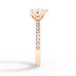 Gilda Heart Cut Lab Grown Diamond 18Kt Rose Gold Engagement Ring - View 2