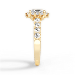 Lacey Radiant Cut Lab Grown Diamond 18Kt Yellow Gold Engagement Ring - View 3