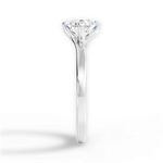 Ashley Asscher Cut Lab Grown Diamond Platinum Engagement Ring - View 2