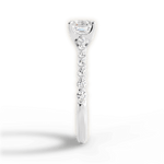 Dana Asscher Cut Lab Grown Diamond Platinum Engagement Ring - View 2
