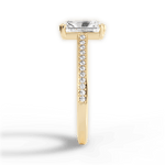 Denise Radiant Cut Lab Grown Diamond 18Kt Yellow Gold Engagement Ring - View 3