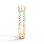 Christie Cushion Cut Lab Grown Diamond 18Kt Yellow Gold Engagement Ring - View 3