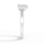 Anna Heart Cut Lab Grown Diamond 18Kt White Gold Engagement Ring - View 3